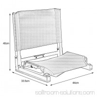 International Group Folding Portable Stadium Bleacher Cushion Chair Durable Padded Seat With Back   568985722